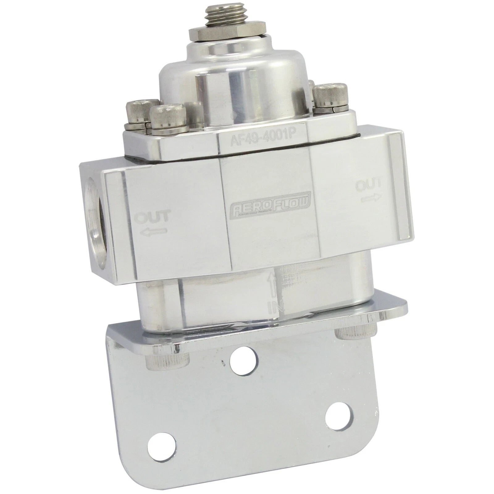 Billet 2Port Fuel Pressure Regulator with3/8"NPT Ports Polished Finish 1-11 psi