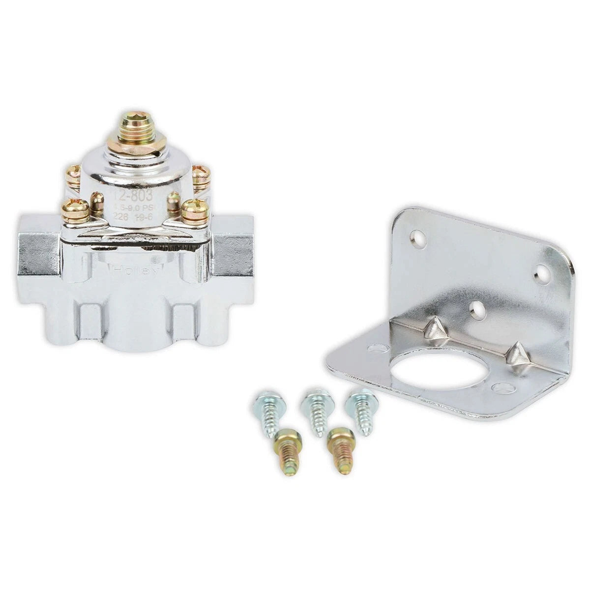 Holley 12-804 Fuel Pressure Regulator 2 ports 1-4 Psi Adjustable