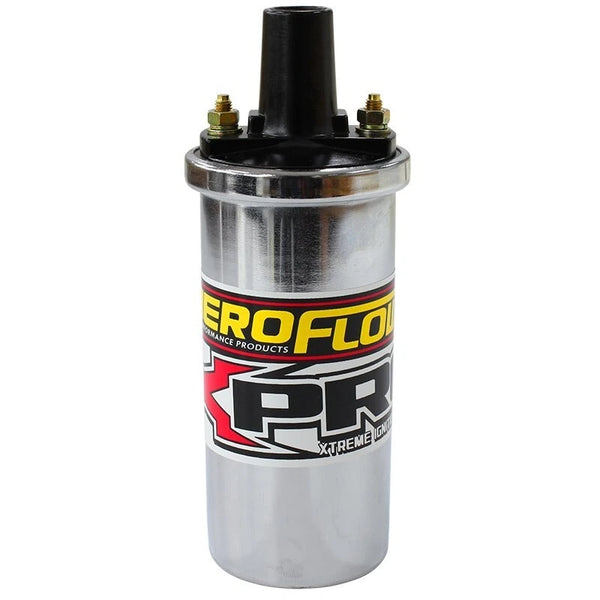 Round Canister Female Socket Type Ignition Coil Chrome