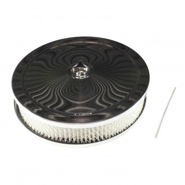 9" x 2 " Chrome Air Filter Assy Suit Holley 4150 4160 5-1/8 Neck