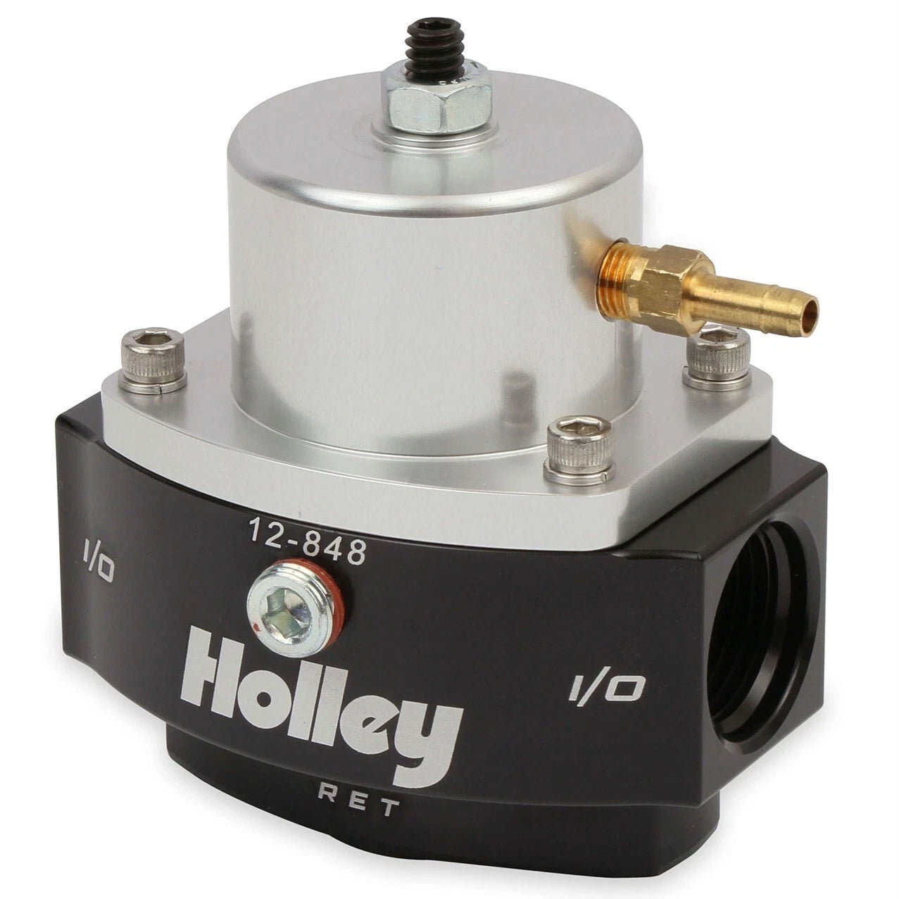 Holley 12-848 EFI Bypass Return Style Fuel Press Reg Boost Ref. 15-65 Psi Adj