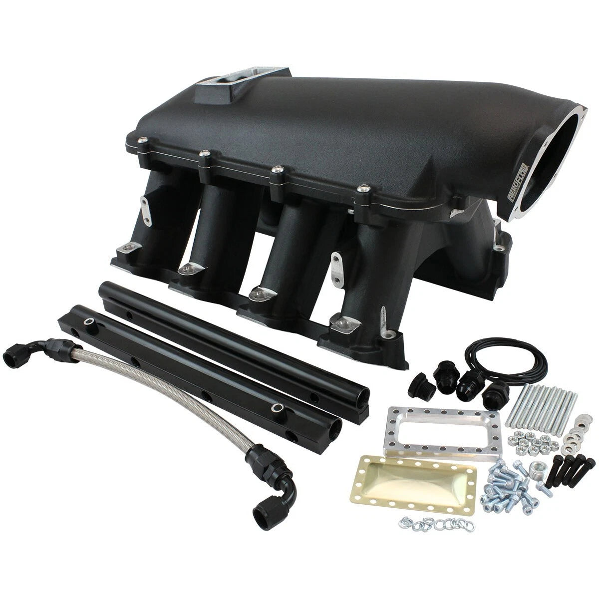 GM LS3 L98 Rectangle Port Hi Rise EFI Modular Intake Manifold Black