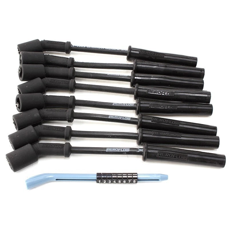 Black 8.5mm Spark Plug Lead Wire Set Fits GM LS1 engines 8" length