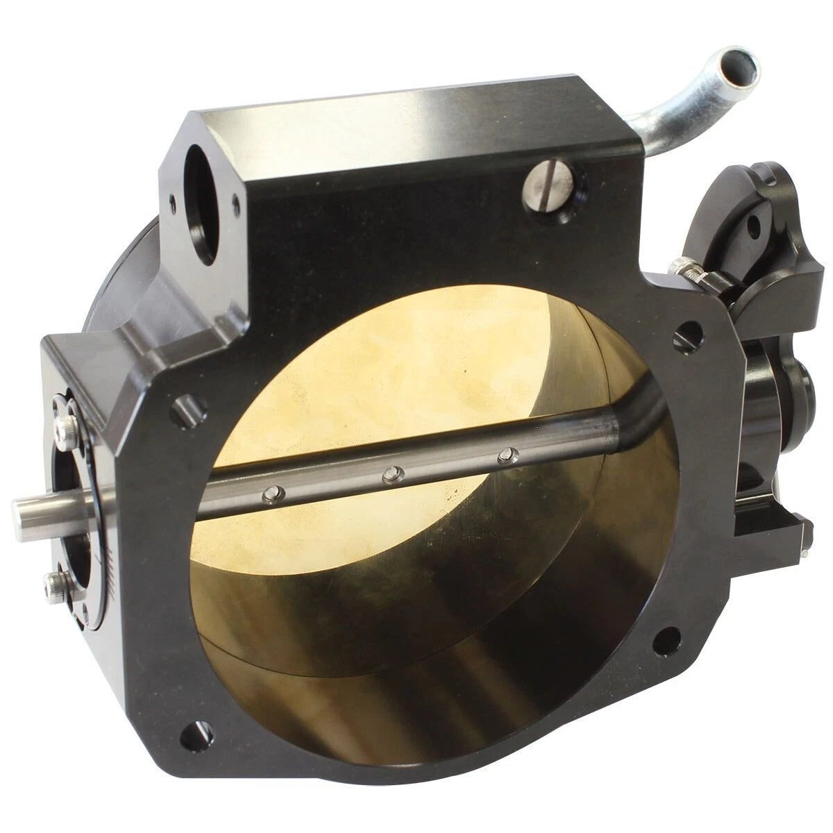 Billet 105mm Throttle Body Black Finish 4 Bolt GM LS1 LS2 Series