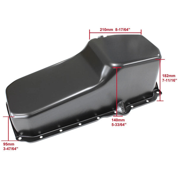 Chevrolet 1986 On Vortec 350 Standard Replacement Oil Pan, Black Finish
