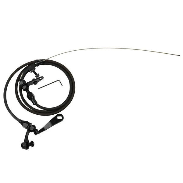 C4 C10 Ford Auto Transmission Black Braided Stainless Kickdown Cable Carburettor