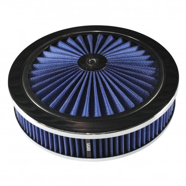 9" x 2 " Hi Flow Blue Air Filter Assy Suit Holley 4150 4160 5-1/8 Neck