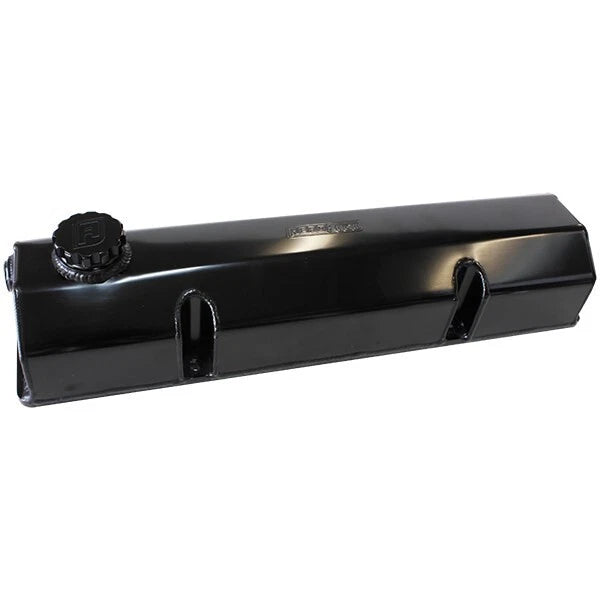 SB Chev Fabricated Billet Valve Covers Black Finish. Sold as a Pair
