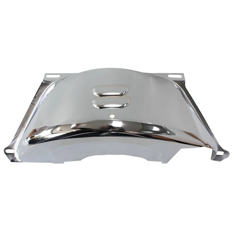 Flexplate Dust Cover - Chrome Suit GM TH350-400 With SB & BB Chev