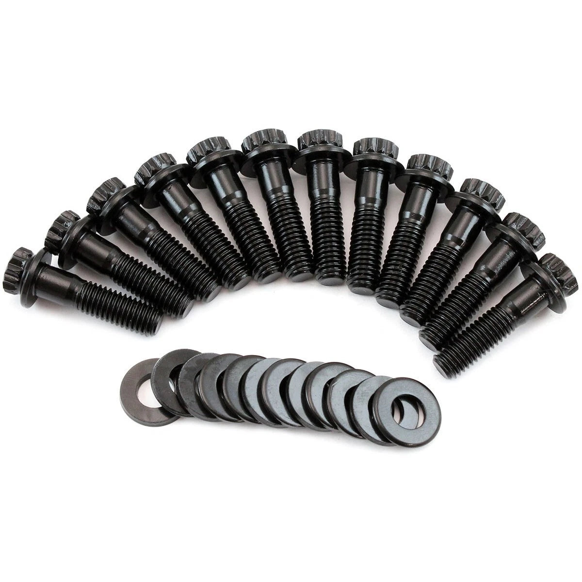 GM LS1 LS2 LS3 Intake Valley Plate Bolts Black Finish 12 Point Head, Pack of 10