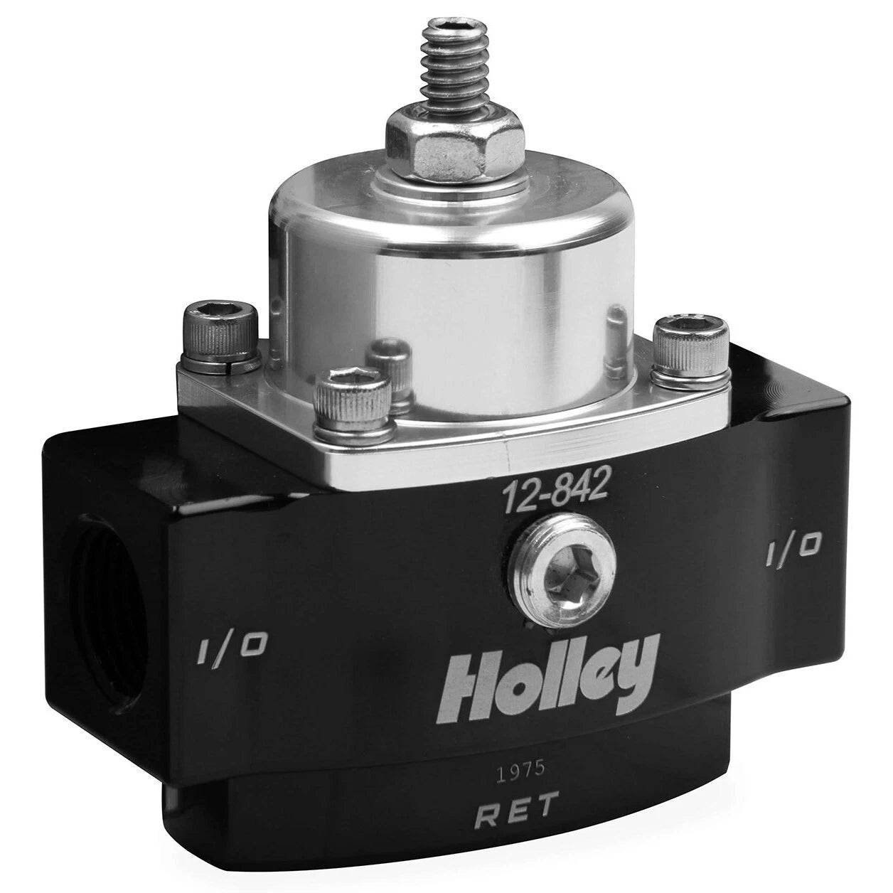 Holley 12-842 Billet Bypass Return Style Fuel Press Regulator 4.5-9 Psi Adj.