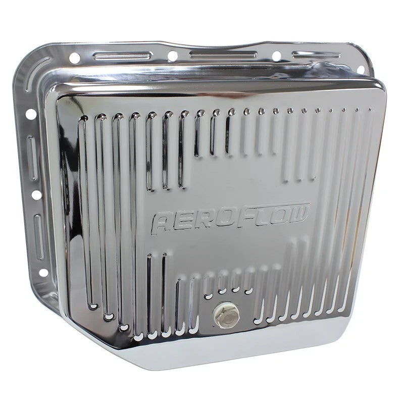 Chrome Transmission Pan Suit GM TH350, Deep Pan With Drain Plug