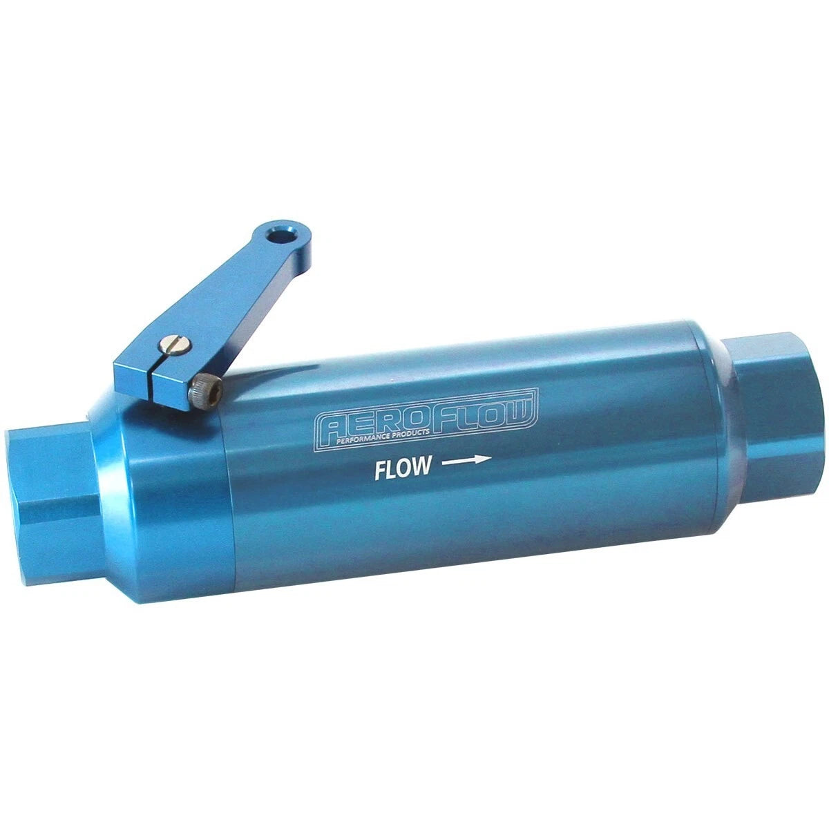 60 Micron Pro Filter With Valve Blue -12AN ORB Inlet/Outlet Ports
