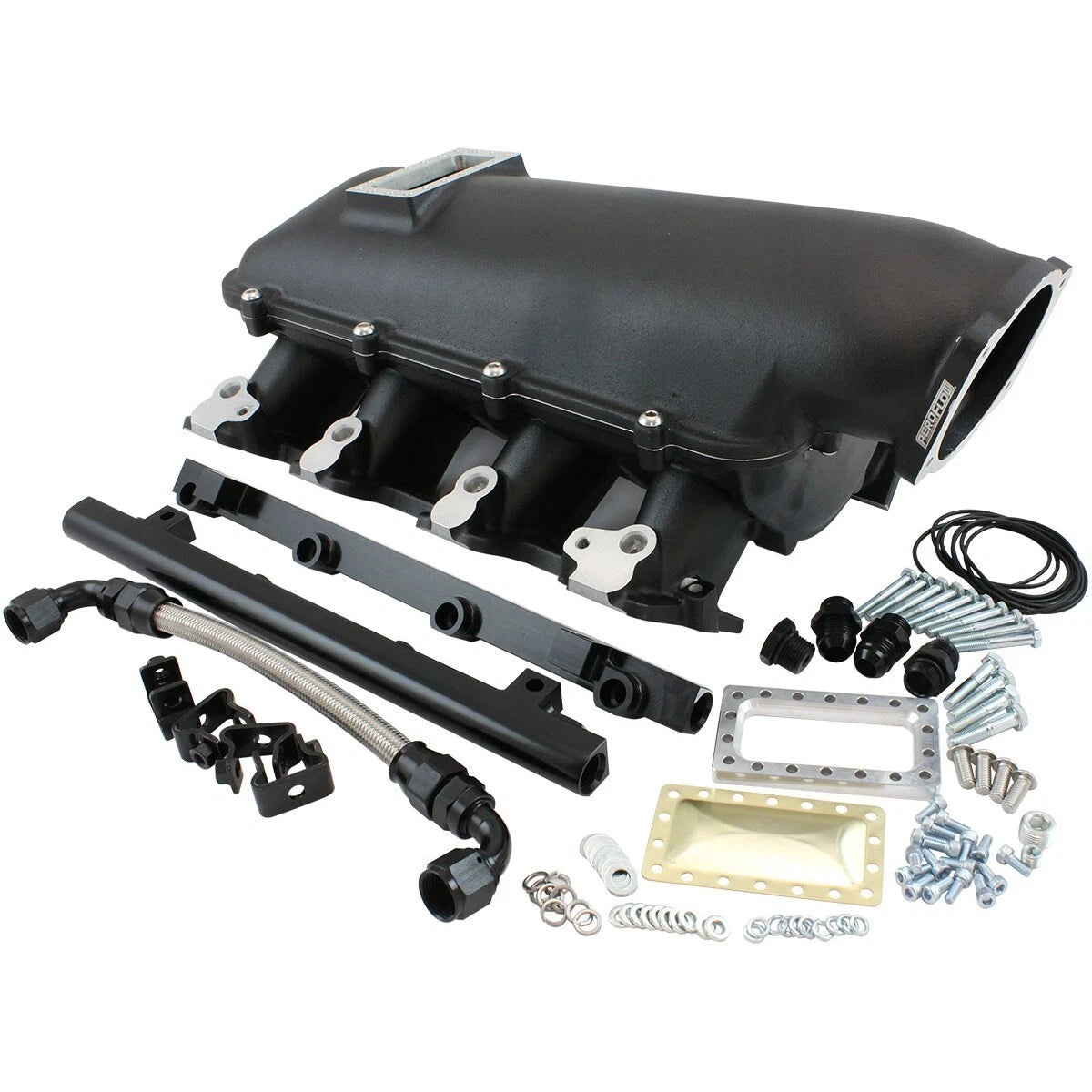 GM LS3 L98 Rectangle Port Low Rise EFI Modular Intake Manifold Black