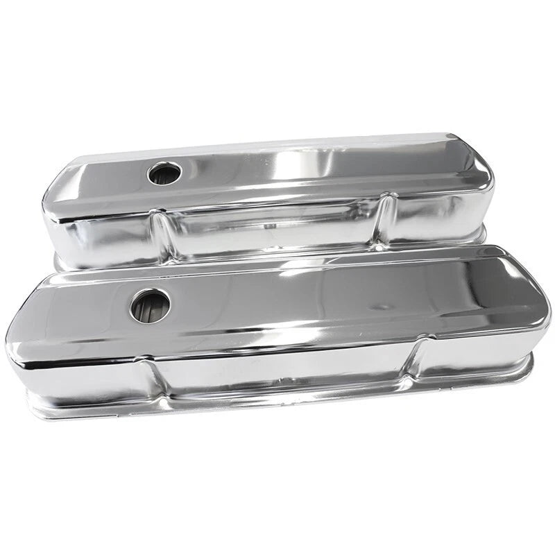 Chrome Steel Valve Covers Suit Early Holden 253 304 308