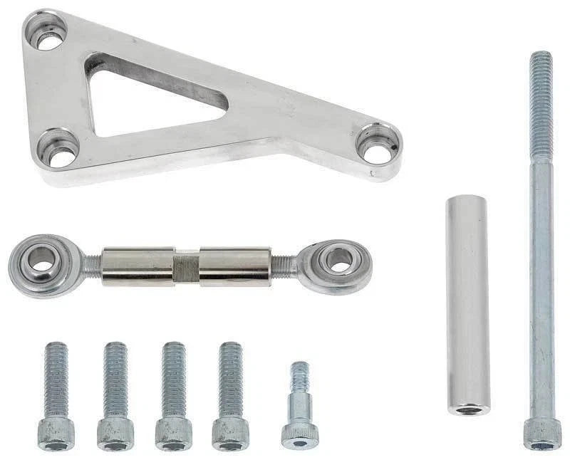 Small Block Chev Alternator Bracket Long Water Pump Polished Alloy