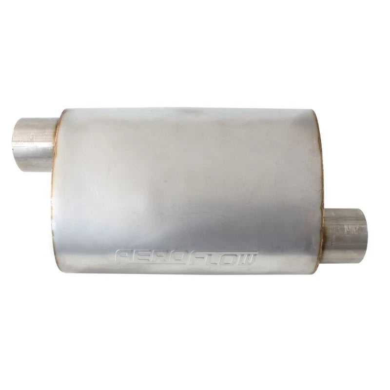 Stainless Steel 3-1/2" Offset/Offset Muffler 3-1/2" Inlet and Outlet