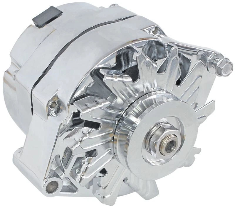 100amp Ford v8 289 302 351 460 1-Wire Alternator Chrome