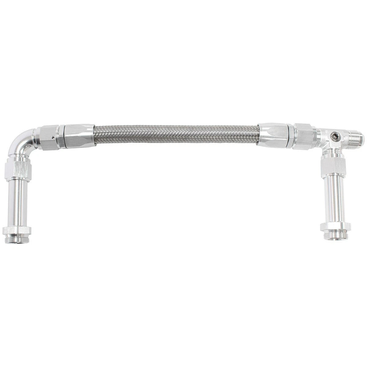 Holley Braided Fuel Rail Kit -8AN Dominator 4500 Silver