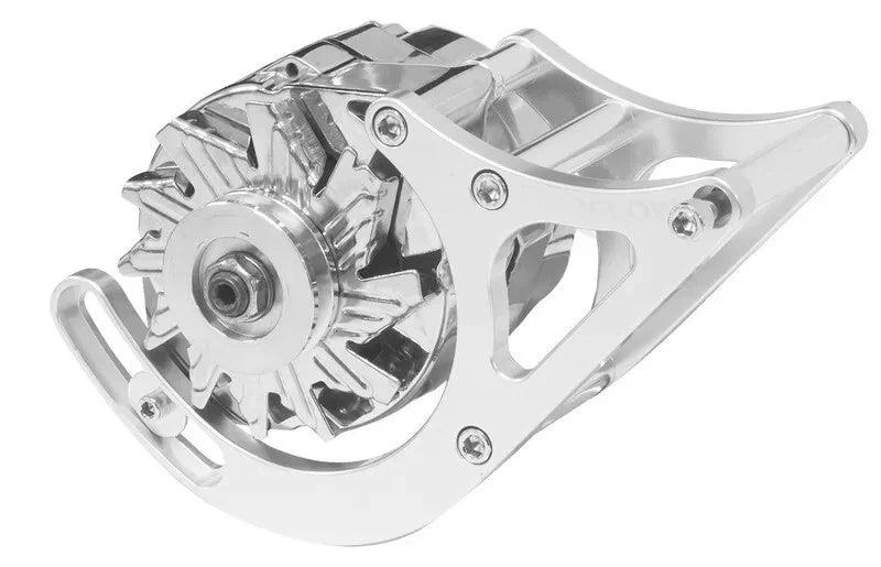 Holden 253 308 Alternator Bracket Driver Side Mid Mount Polished Alloy