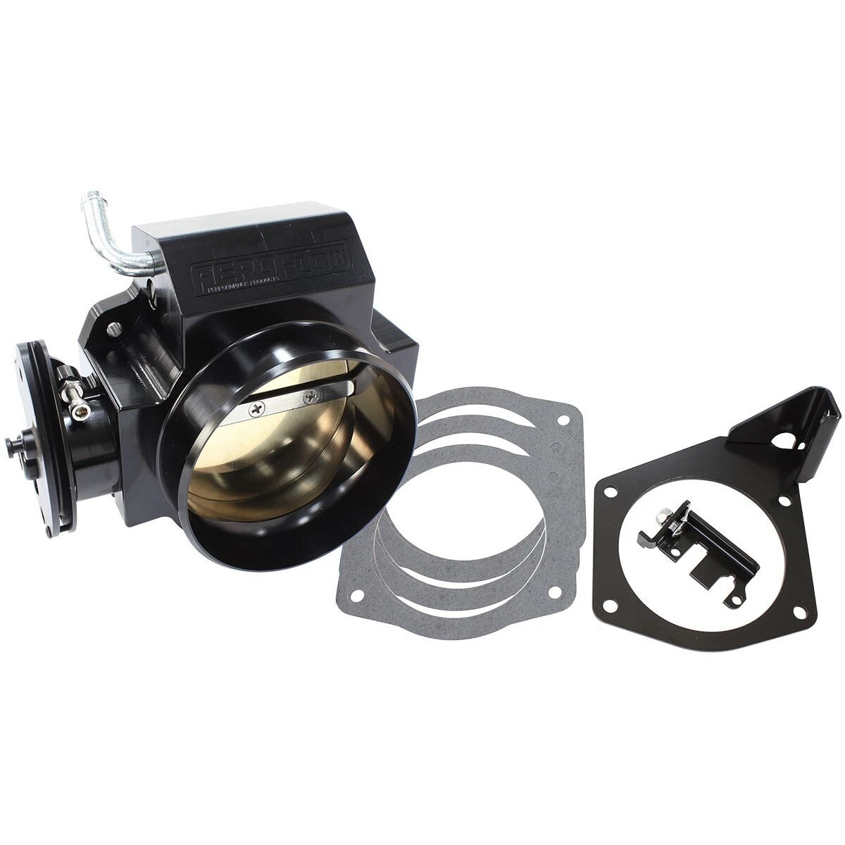 Billet 95mm Throttle Body Black Finish 4 Bolt GM LS1 LS2 Series