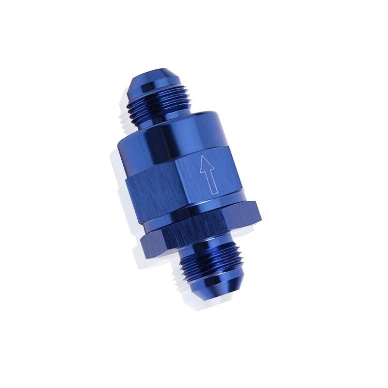 Inline Check Valve -8AN Blue 29mm Length