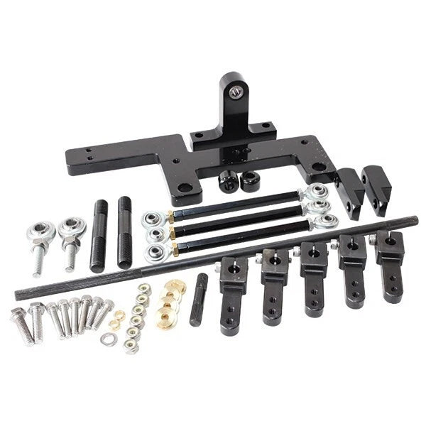 4150 Holley Dual Carburettor Blower Linkage Kit Sideways Mount Carburettors