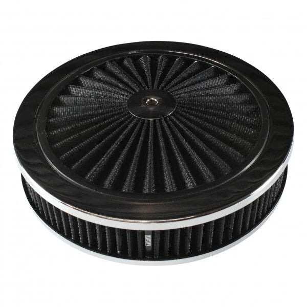 9" x 2 " Hi Flow Black Air Filter Assy Suit Holley 4150 4160 5-1/8 Neck