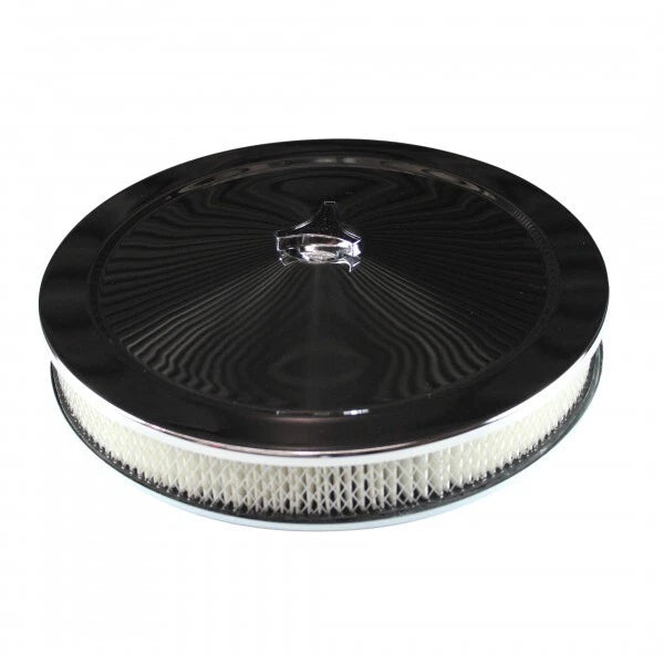 14" x 2" Chrome Air Filter Assy Suit Holley 4150 4160 2300 5-1/8 Neck