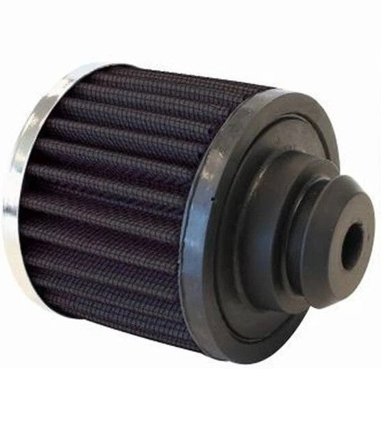 Chrome Push In Breather 3" O.D. x 2-1/2" High, 1-1/4" Flange