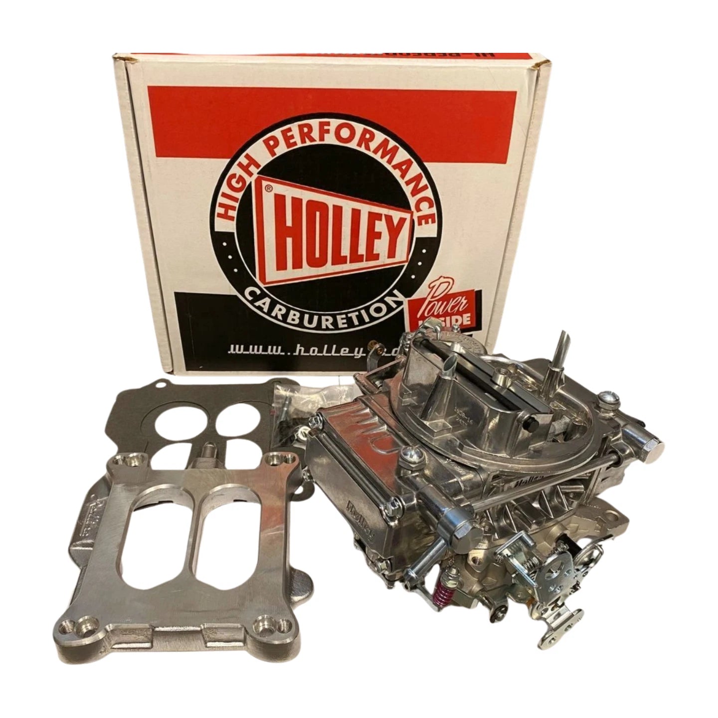 Carter Thermoquad Adaptor & New Genuine 600 Holley Carb Conversion Kit