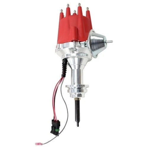Chrysler V8 318 360 Ready to Run Distributor, Alloy Body Red Cap