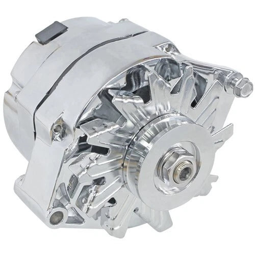 140amp Chev Gm Style 1-Wire Alternator Chrome