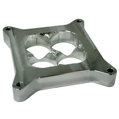 1" Tapered High Velocity Carburettor Spacer Raw Finish Suit 4150 Style Flange